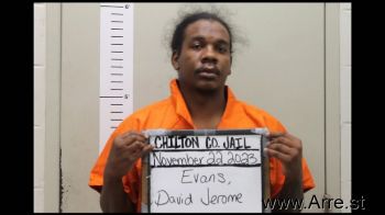 David Jerome Evans Mugshot