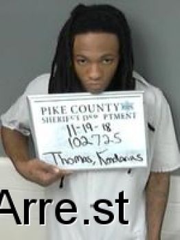 Kendarius Jerron Thomas Mugshot