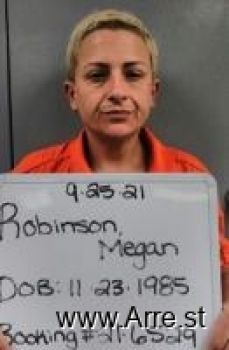 Megan Elizabeth Robinson Mugshot