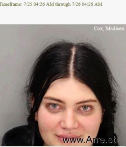 Madisen Cox Arrest Mugshot