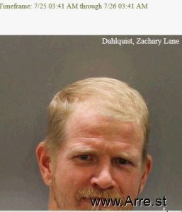 Zachary Dahlquist Arrest Mugshot