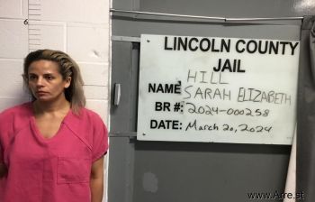 Sarah Elizabeth Hill Mugshot