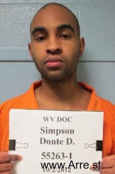 Donte D Simpson Mugshot